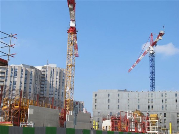 Avancement du chantier en avril 2013