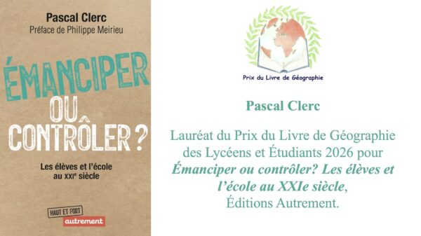 Prix du Livre de Géographie des Lycéens et Etudiants 2026
