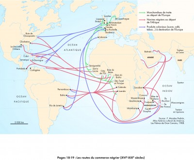 Les routes du commerce négrier (XVIe-XIXe siècle)