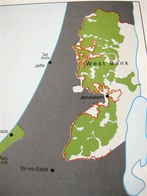 Cette carte montre la situation en septembre 2015   (State of Palestine – Negotiation Affairs Department)